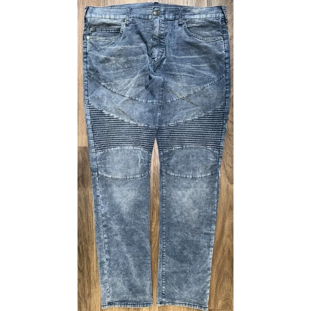 True Religion Geno Men Sz 40 Straight Slim Denim Light Wash Jean Pants